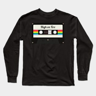 High on Fire / Cassette Tape Style Long Sleeve T-Shirt